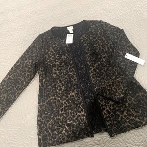 Chicos black and brown jacket